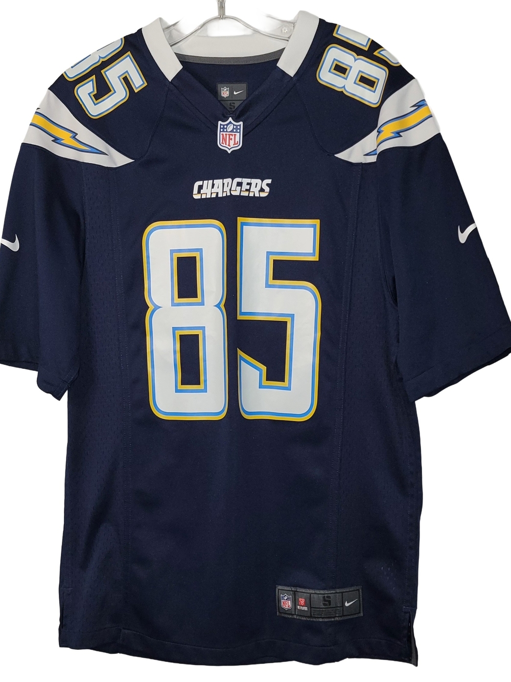 Nike On Field San Diego Chargers Antonio Gates #85 Navy NFL Jersey Men's S